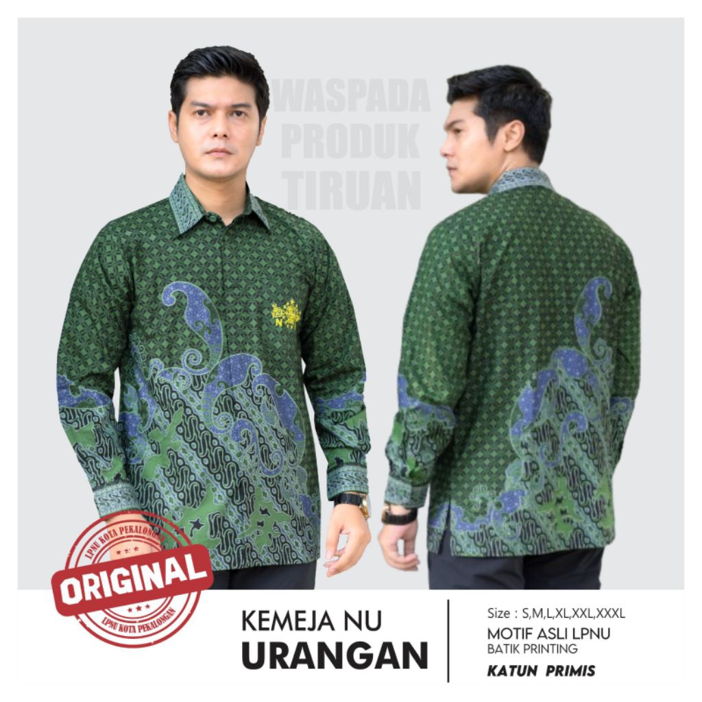 Kemeja Batik NU Urangan Atasan Batik Pria Kemeja Batik NU Urangan Baju Batik Pria Exclusive