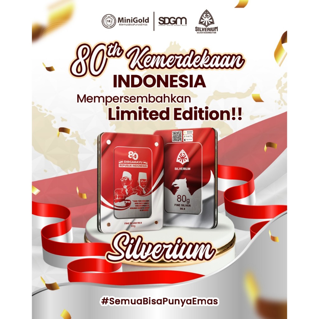 Silverium 80gr Special Kemerdekaan Indonesia