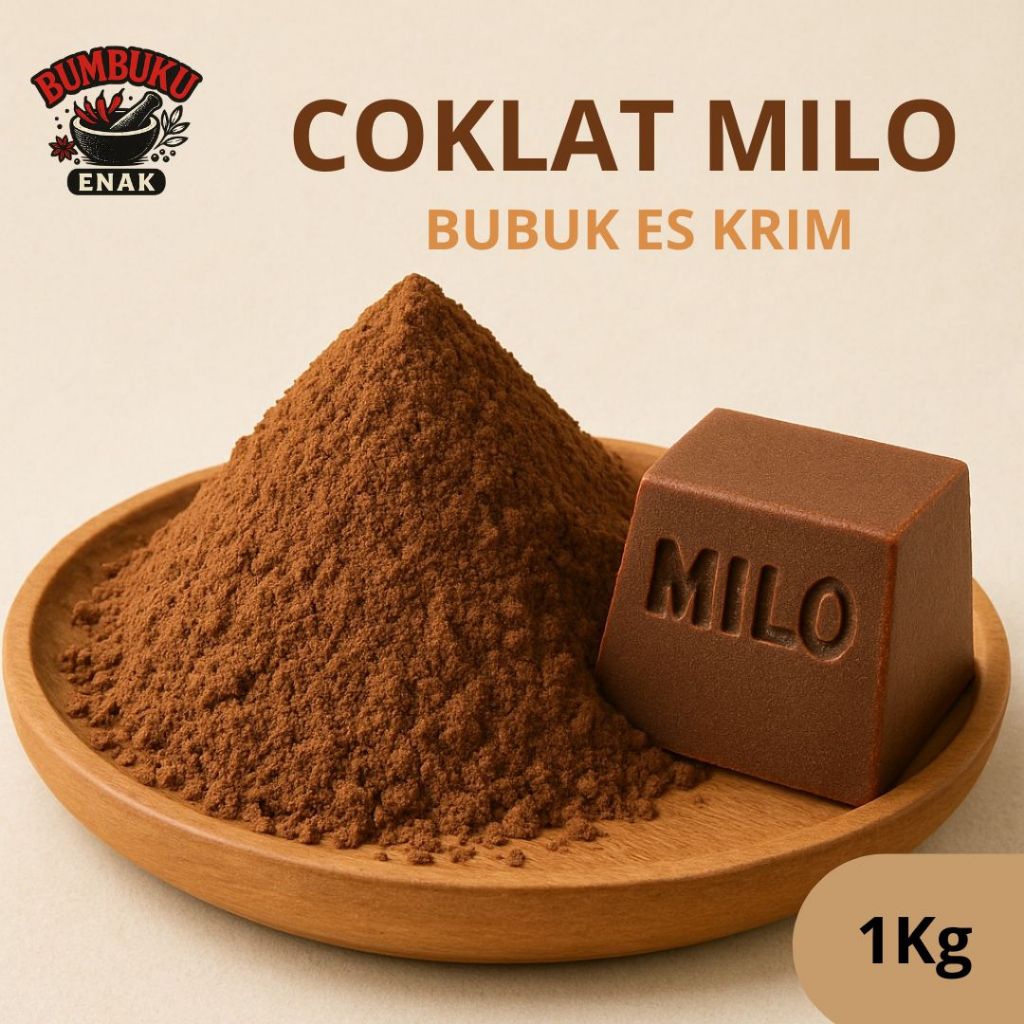 

Bubuk Es Krim Coklat Milo Impor 1Kg – Rasa Coklat Lembut & Creamy, Cocok untuk Dessert & Usaha Minuman