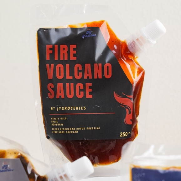 

Saos Saus Fire Volcano Halal Sauce 1KG