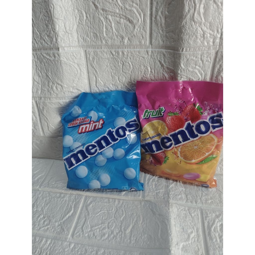 

Permen Mentos Buah dan Mint. Rasa Random