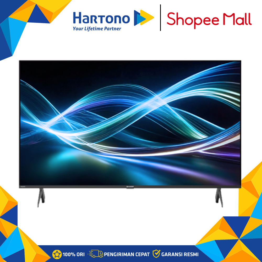 Sharp 50 Inch AQUOS 4K Frameless Smart Google TV 4T-C50HJ6000I