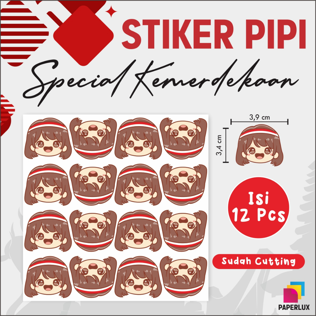 

STIKER PIPI MERAH PUTIH READY MURAH - TEMPELAN PIPI MERAH PUTIH AGUSTUSAN [ANIMASI CEWEK]