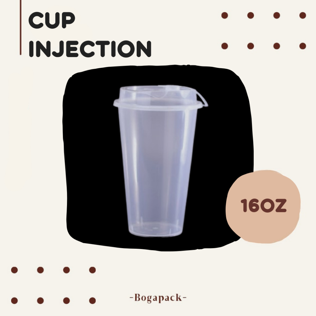 Cup Injection 16oz / cup minuman / cup kekinian / cup gelas / gelas cup / cup gelas kopi