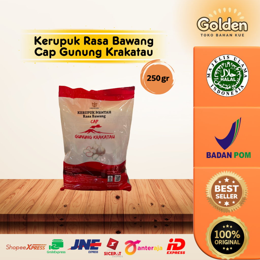 

Kerupuk Rasa Bawang Cap Gunung Krakatau 250gr