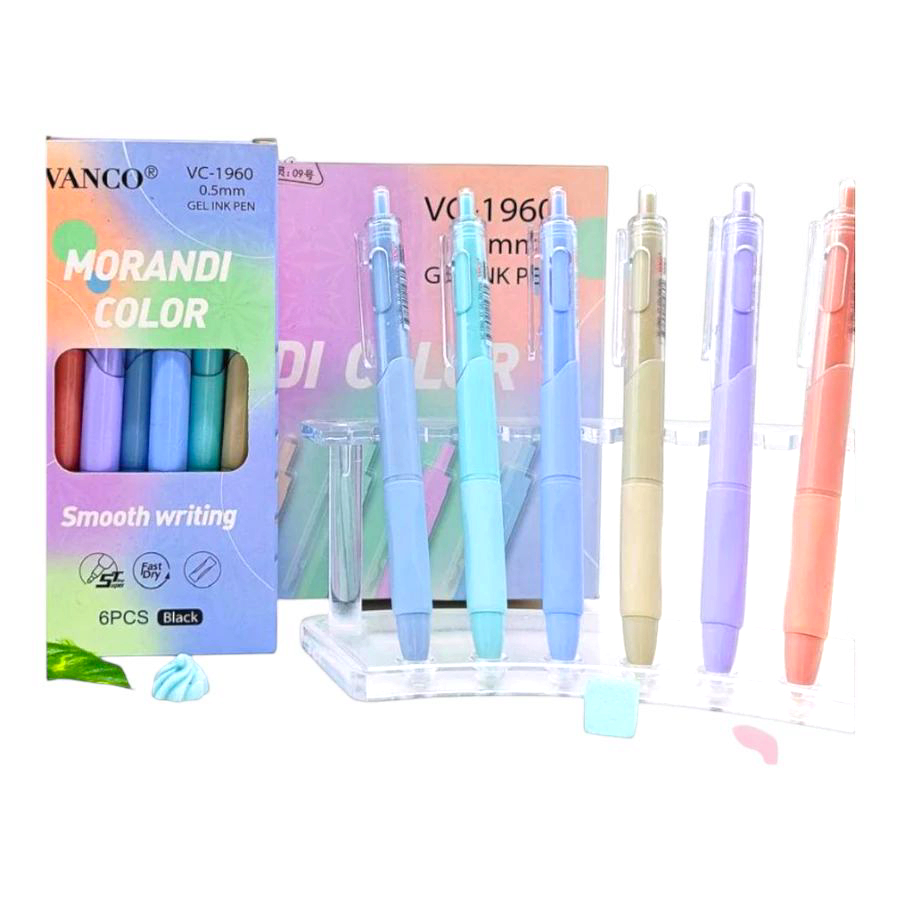 

Pulpen Gel Cetekan/Klik Vanco 1960 1 pack (6pcs)