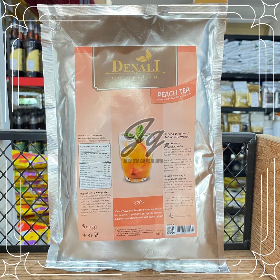 

DENALI BUBUK PEACH TEA 800 GR | POWDER PEACH TEA | PEACH TEA 800 GRAM