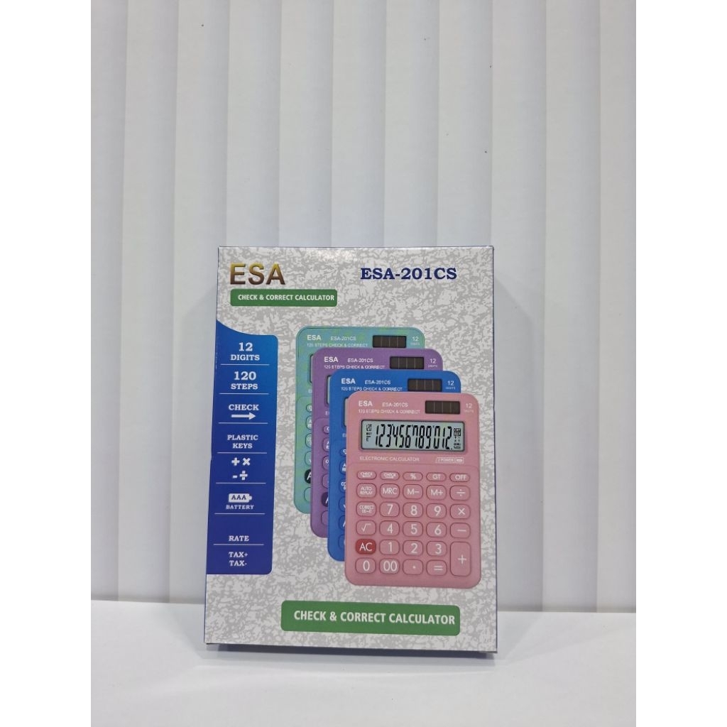 

Kalkulator Calculator ESA-201CS 12 Digit