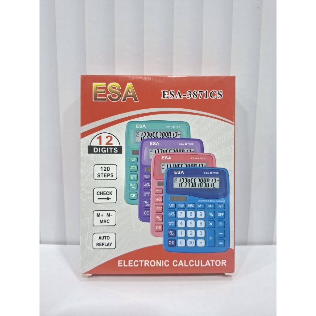 

Kalkulator Calculator ESA-3871CS 12 Digit