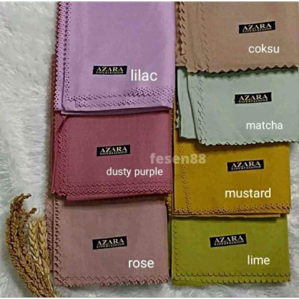 hijab segi empat polos azara