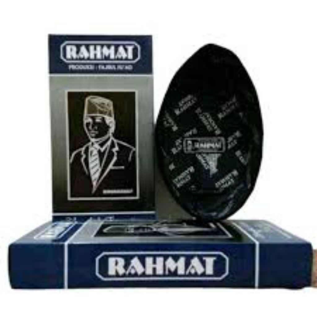 Peci Songkok RAHMAT Original AC Hitam Polos Tinggi 7/8/9