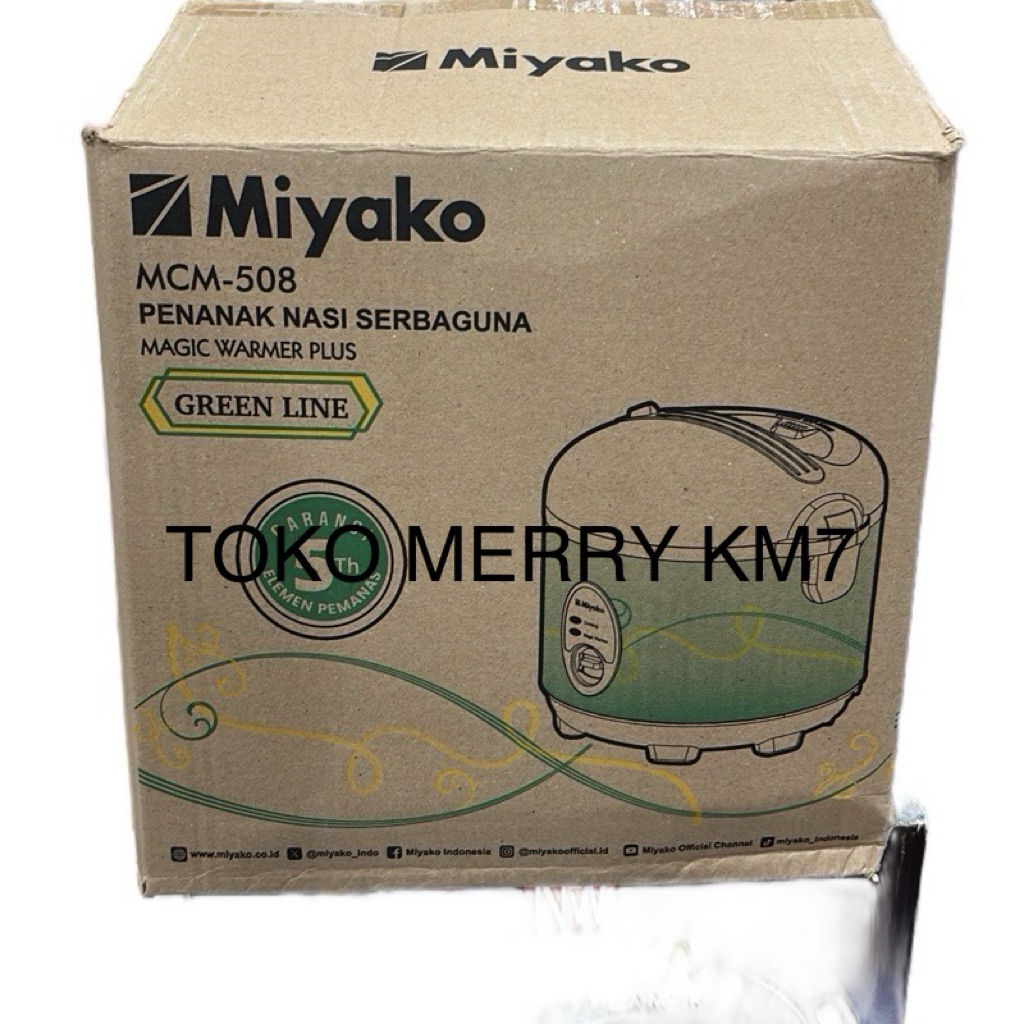 MAGIC COM MCM-508 MIYAKO / MIYAKO RICE COOKER MCM508 / PENANAK NASI SERBA GUNA MIYAKO MCM 508