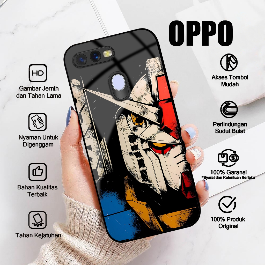 Case OPPO A5S OPPO A7 Casing OPPO A11K OPPO A12 A7X A12E A12S Motif ANIME GUNDAM Softcase Glossy Har