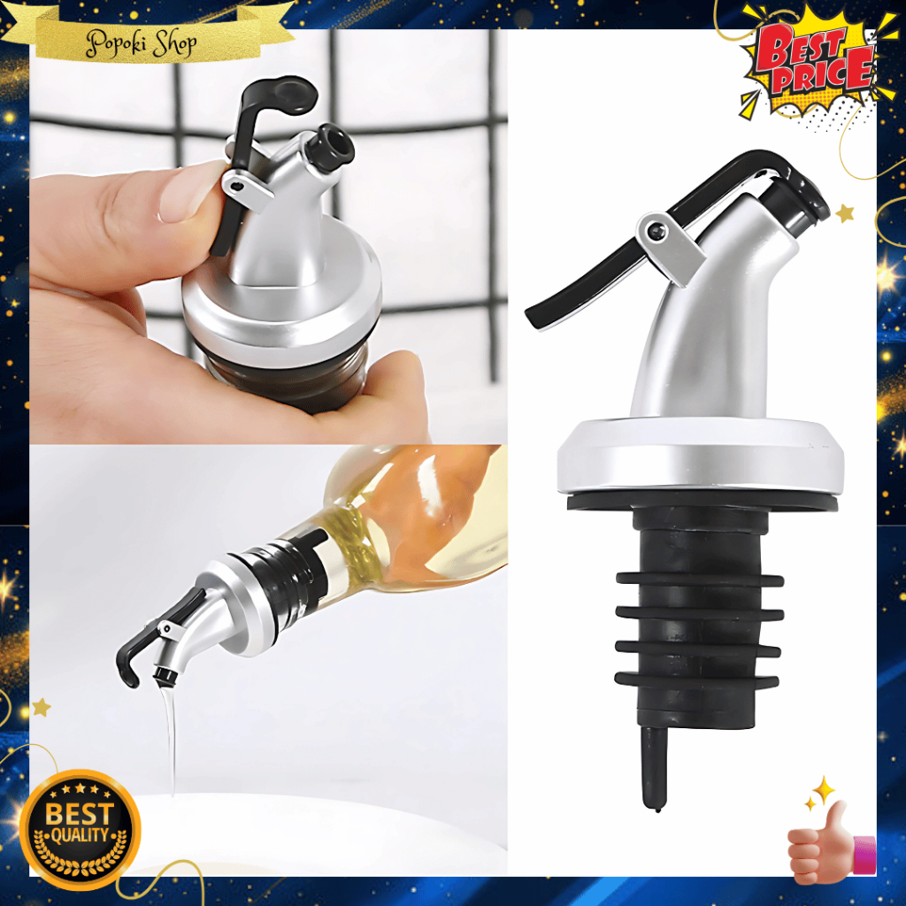 POPOKI Pourer Stopper Tutup Penuang Botol Sirup Minuman /Minyak / Bottle Pourer