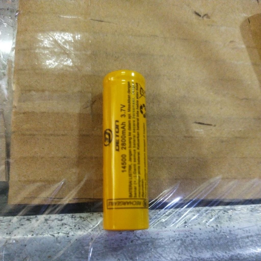 One_Flowers1 Baterai Battery Lithium Ion Li-Ion Aa A2 14500 3.7V