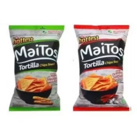 

MAITOS TORTILLA CHIPS SNACK SAMBAL BALADO & JAGUNG BARBEQUE 140GRAM