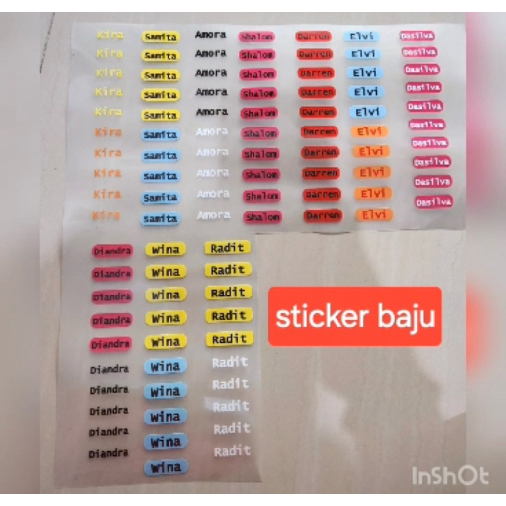 

stiker baju