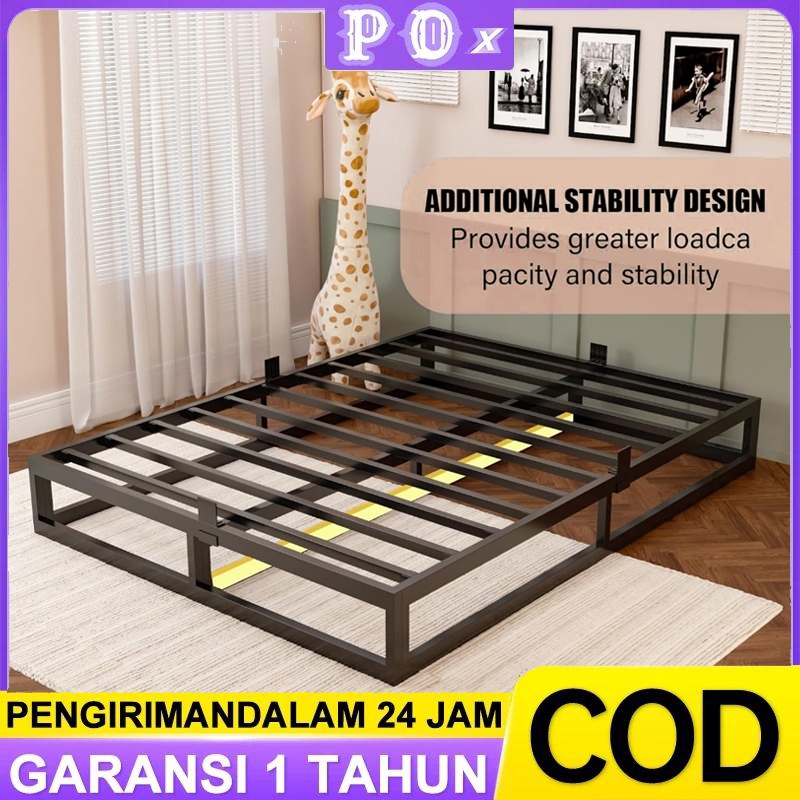 Pox Ranjang Kasur 200*200/Tempat Tidur Besi/Ranjang BesiIndustrial /Ranjang Tidur/Ranjang Besi Indus