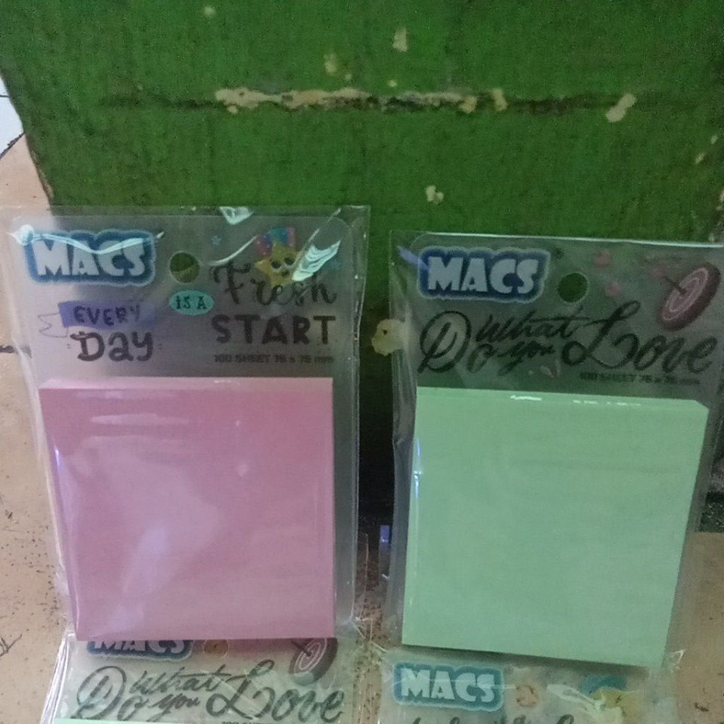 

MACS sticky notes 100 sheet 76x76mm 3 color / pcs