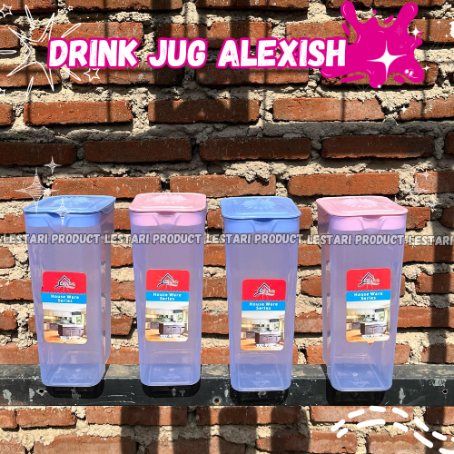 [ 6 pcs ] Drink Jug Alexish Plastik | Teko Air Minum Kulkas Plastik Tebal Kuat Tahan Panas Tahan Lam