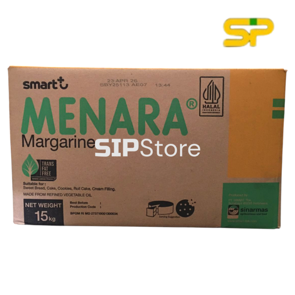 

MENARA Margarine @15kg / Margarin Serbaguna / Mentega Adonan Roti / Margarin Ekonomis 15 kg