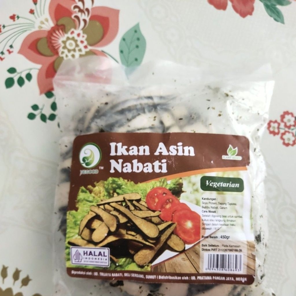

ikan asin vegetarian nabati 450gram