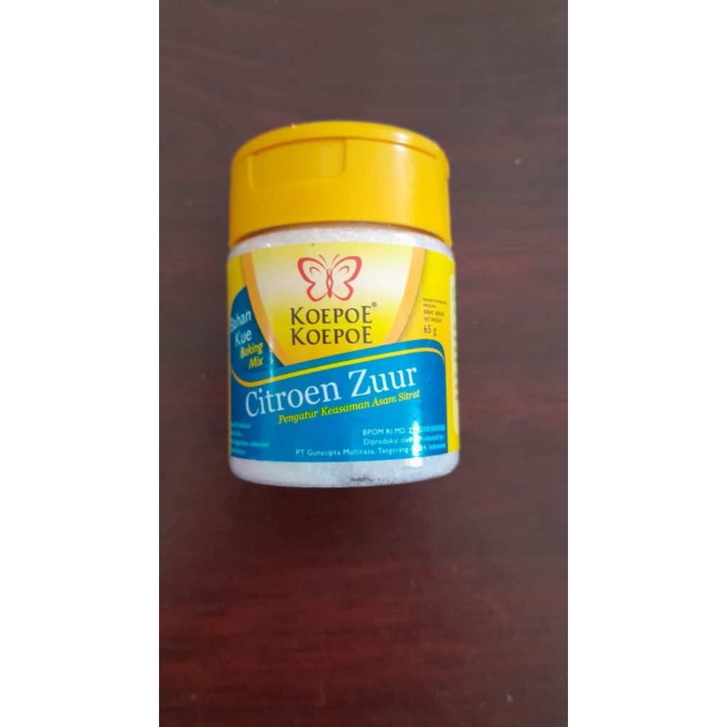 

Koepoe Citroen Zuur 65 gr