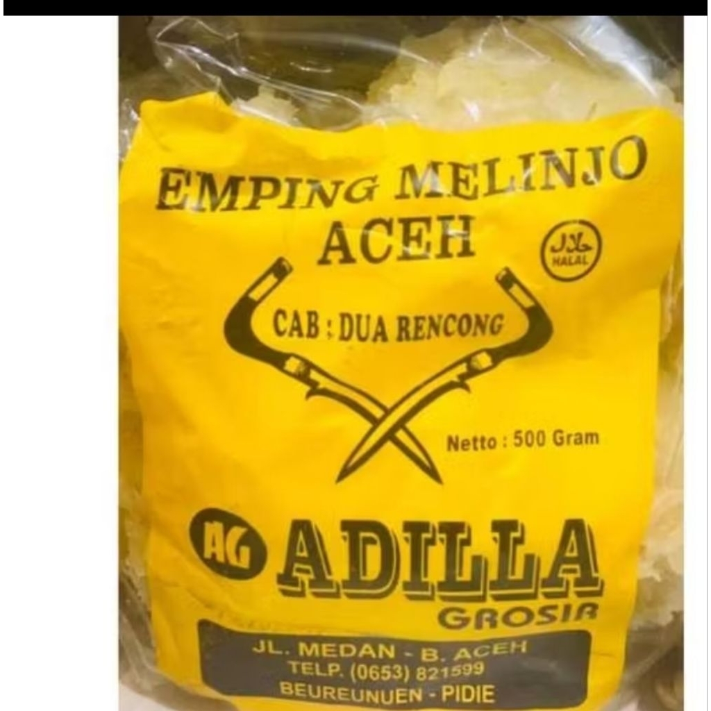 

Adila Emping Melinjo Premium Khas Aceh Cap Dua Rencong