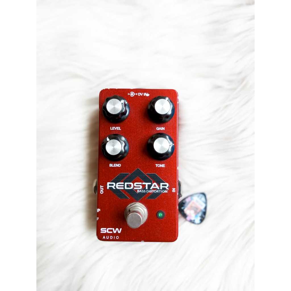 SCW Audio Redstar Bass Distortion efek pedal