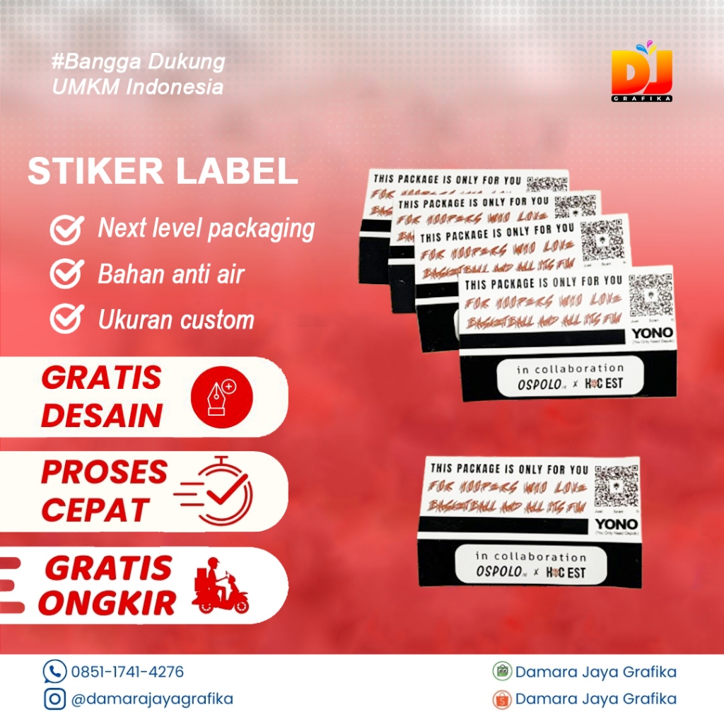 

Cetak Stiker Label Custom - Anti Air / Standar - Kiss Cut / Die Cut