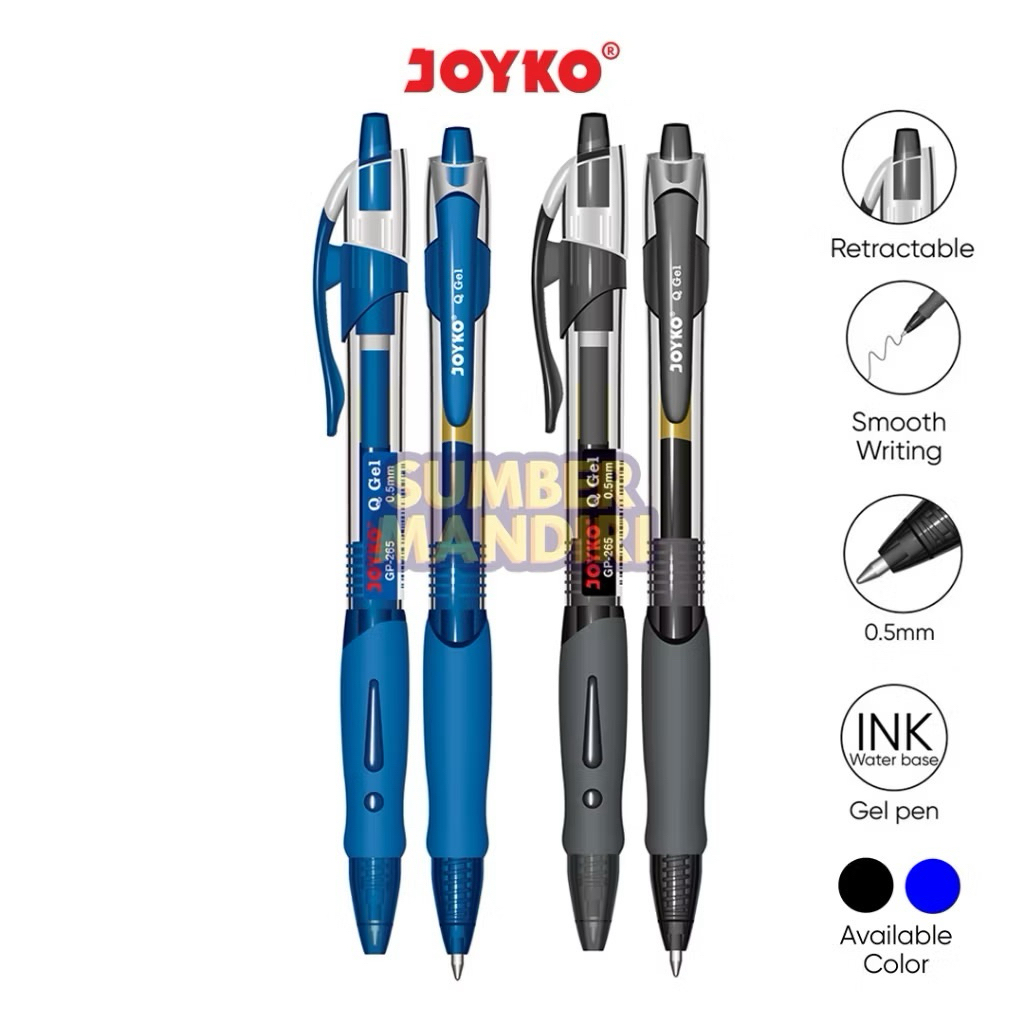 

Gel Pen Pulpen Pena Joyko GP-265 Q Gel 0.5 mm [1 PCS]