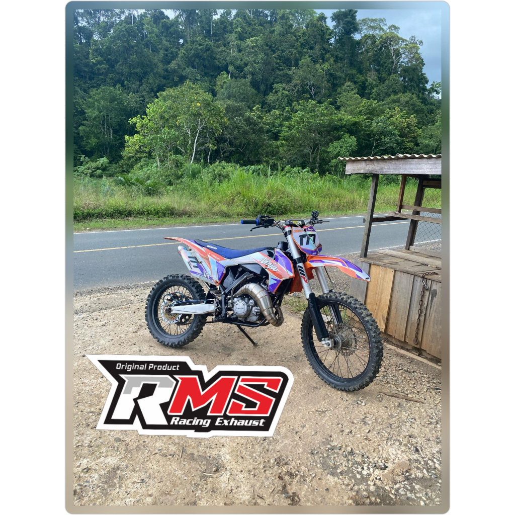 KNALPOT NINJA TRAIL UDANG YZ RACING PNP RANGKA KLX KTM KX85 SUARA GARING TENAGA ISI.