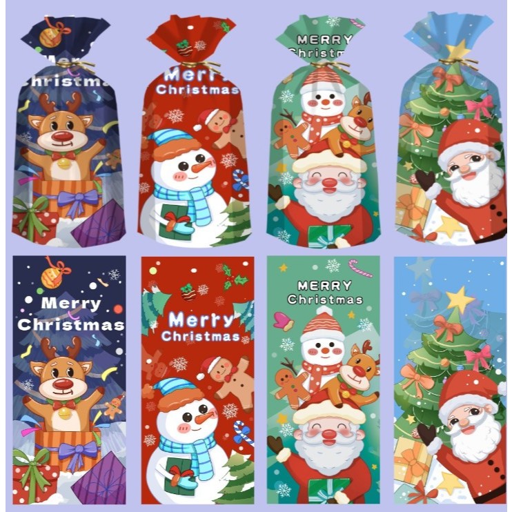 

Kantong Souvenir Natal Edisi Spesial Isi 50 Pcs dengan Pita Kawat Bahan Tepat Ukuran 12,5cm x 27,5cm Motif Lucu dan Menarik untuk Acara Natal