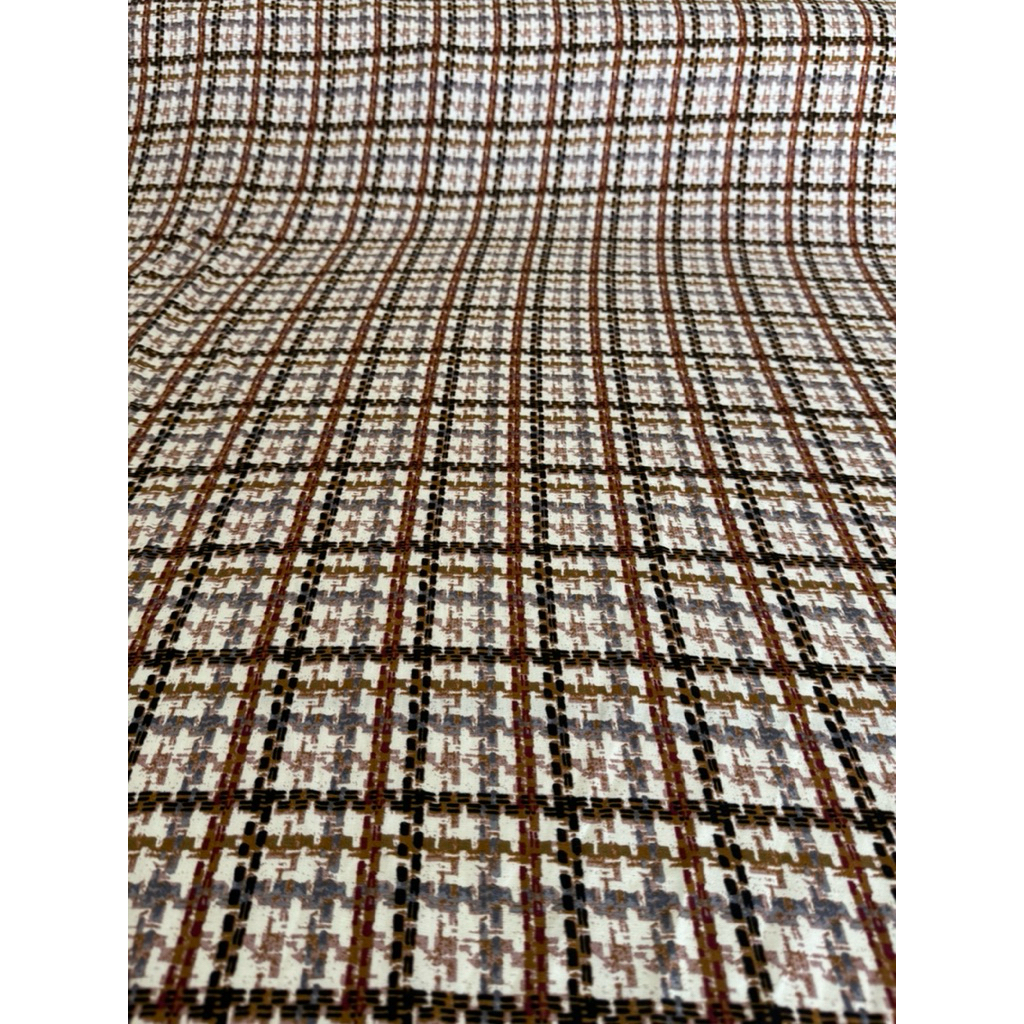 kain katun rayon premium-rayon viscose-motif kotak kotak kecil-rayon meteran