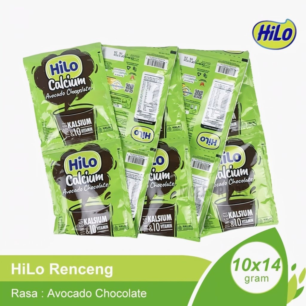 

HiLo Calcium Avocado Chocolate - Minuman Bubuk Instan isi 10 Bungkus / Renceng @14 gram