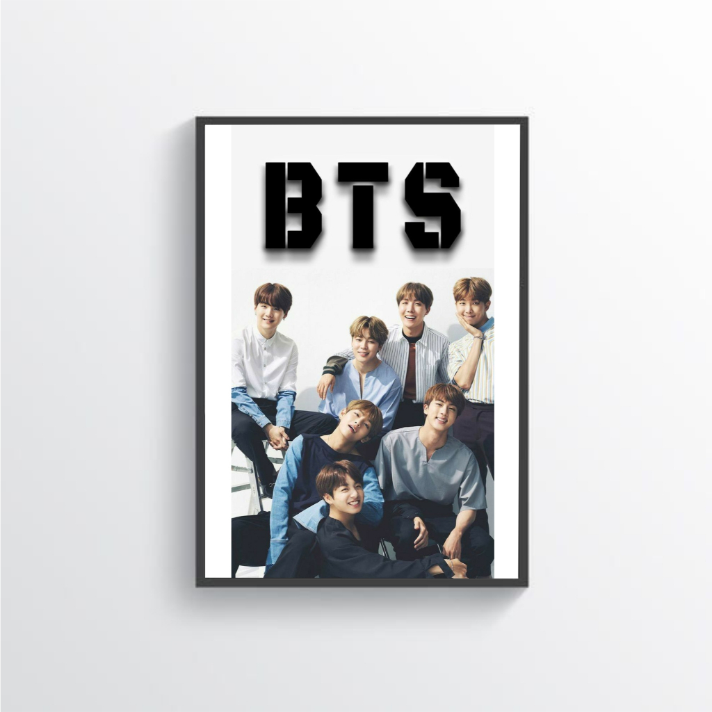 Hiasan Gambar Foto Poster Dinding K-POP Artis Korea BTS Blackpink Bahan vINYL