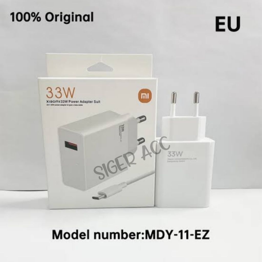 Charger 33 Watt Xiaomi Redmi K30S / K30 Pro Original Type C Adapter Turbo Fast Charging 33W Kabel Da