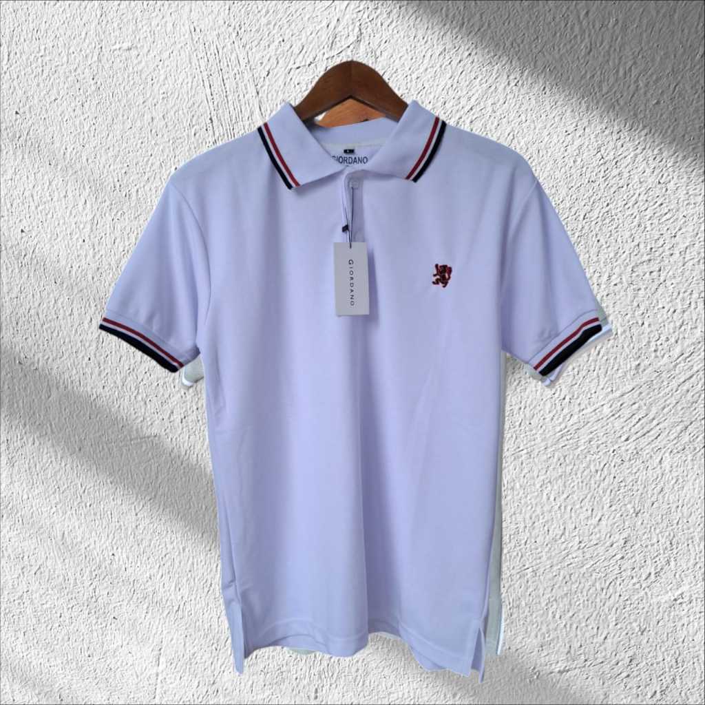 Kaos polo GIORDANO Pria kerah / Kaos Kerah Pria Dewasa / Size M-L-XL-XXL