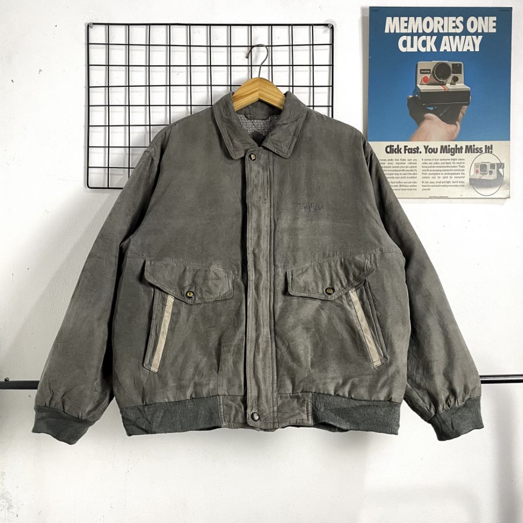 JAKET CASUAL VINATGE TROY BROS SECOND ORIGINAL, HARRINGTON VINATGE