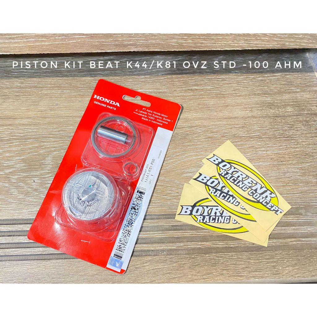 PISTON KIT BEAT ESP K44 BEAT POP OVZ STD,50,100 ORI AHM-BOYRENK RACING