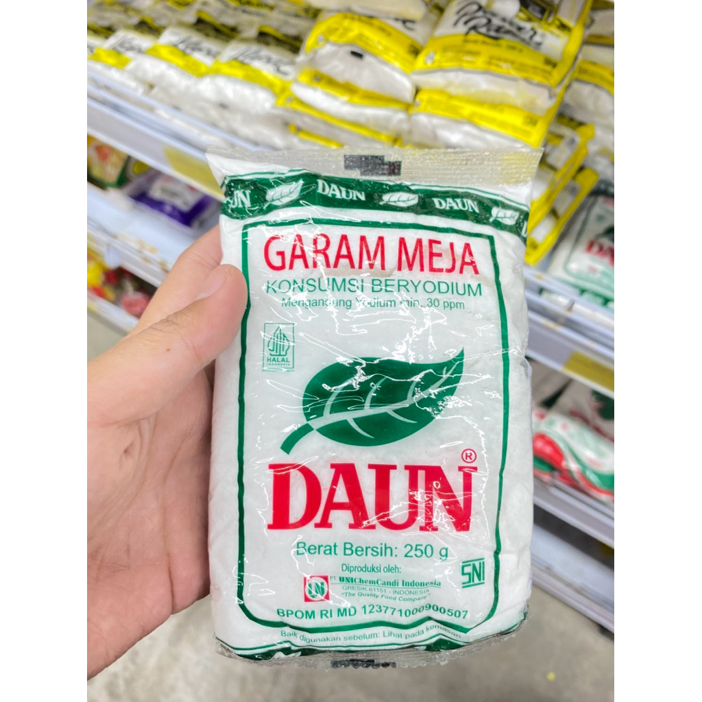 

Garam daun 250 gr dijual dalam per pcs - digunakan untuk segala keperluan bumbu di dapur