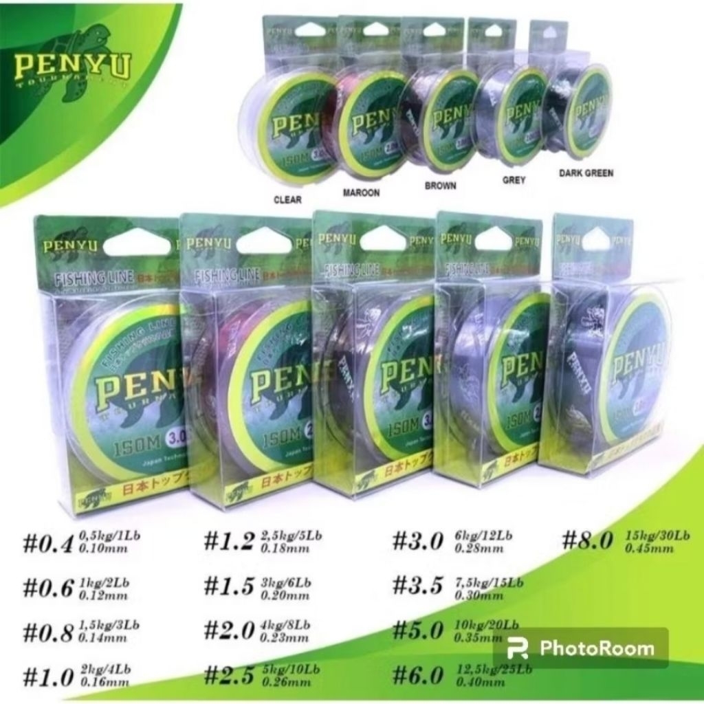 Senar Pancing Penyu Turnamen Ukuran 0.14MM