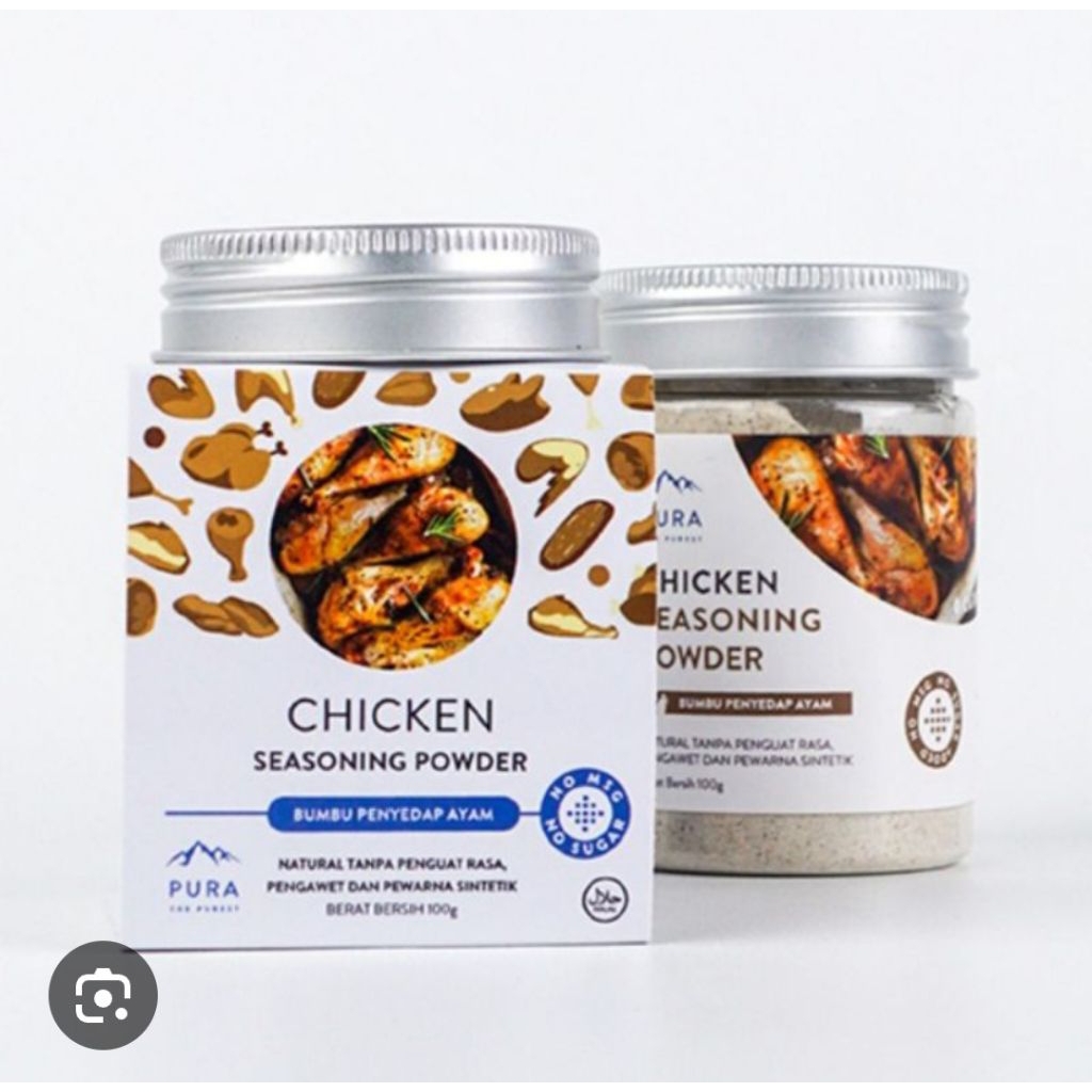 

Pura Chicken Seasoning Powder (Bumbu Penyedap Ayam) 100gr