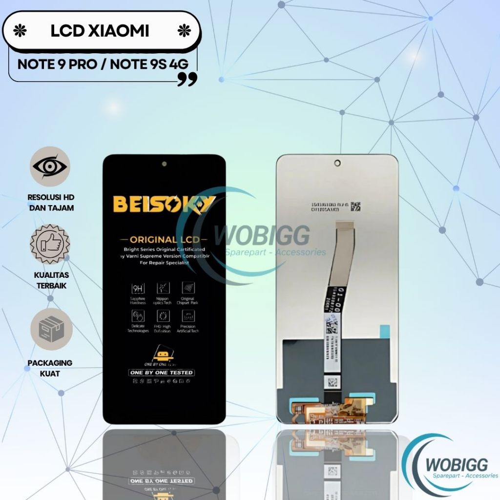 LCD TOUCHSCREEN XIAOMI REDMI NOTE 9S 4G / NOTE 9 PRO 4G / LCD REDMI NOTE 9C FULLSET ORIGINAL SPAREPA