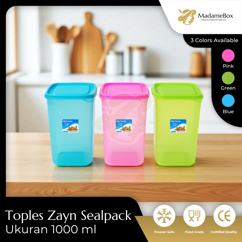 Toples Zayn Sealpack KMP Plastik SATUAN ukuran 500 ml/800 ml/ 1000 ml Kotak Plastik/Kotak Makan/Wada