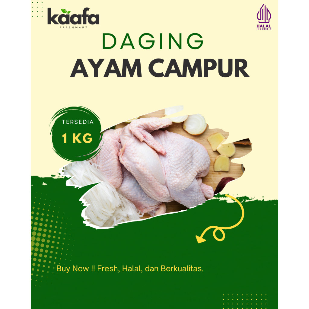 

Ayam Potong Segar 1kg bagian campur Termurah 1000gr