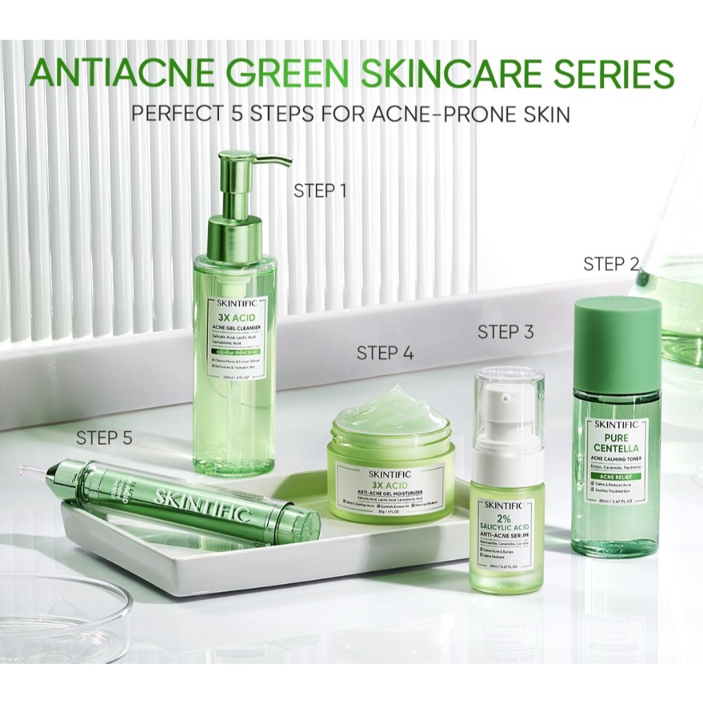 SKINTIFIC 2% SALICYLIC ACID ANTI ACNE SERIES