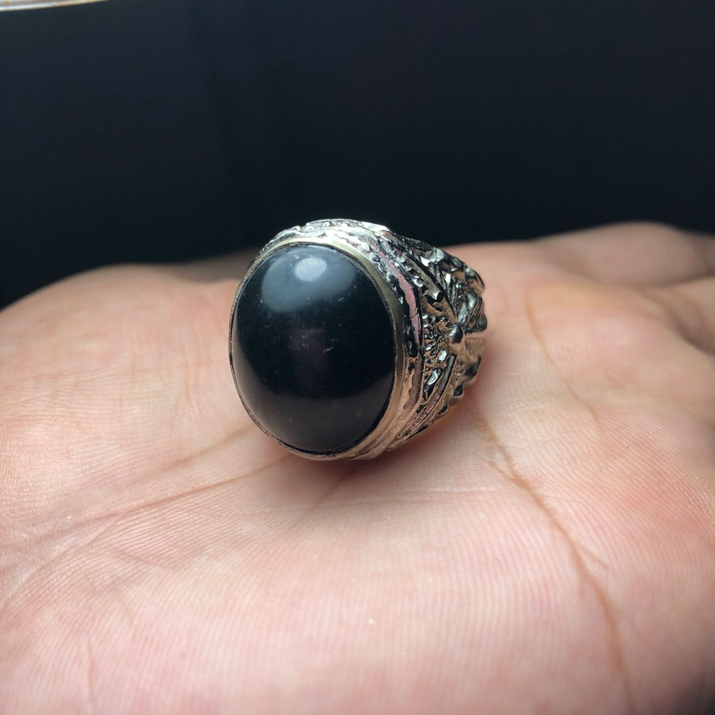 Cincin Batu Pettirr Hitam Asli Kalimantan