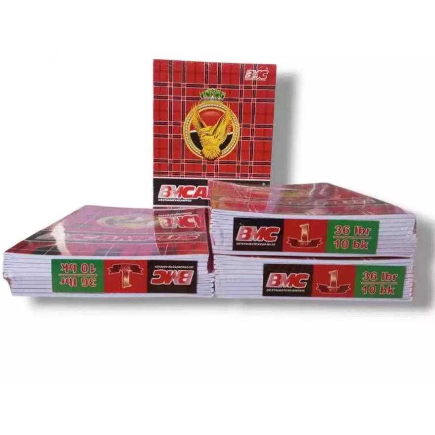 

Buku Tulis Campus 36 Lembar | 1 Pack 10 Pcs | Untuk Sekolah & Kantor | BMC / Sidu / Alfa