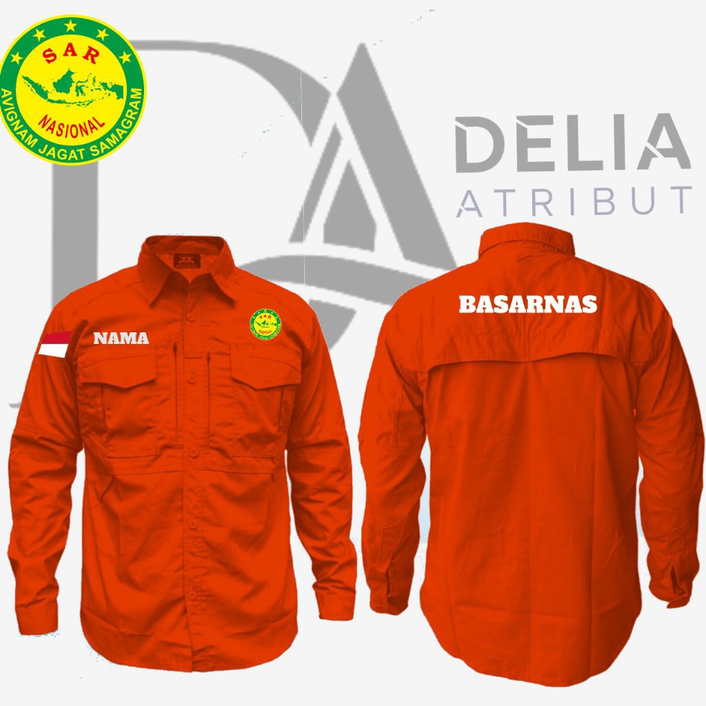 kemeja mteck basernas / kemeja pdl basernas / kemeja pdh basernas / kemeja lapangan Basarnas / kemej
